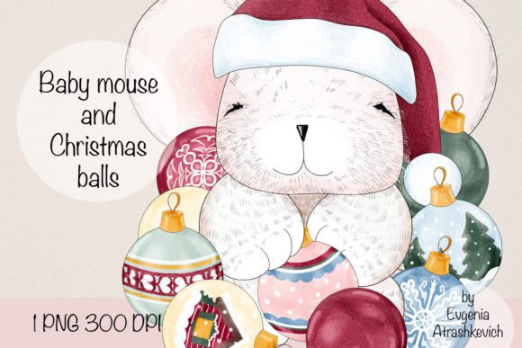 Baby Mouse Christmas Balls Sublimation Illustrations Review