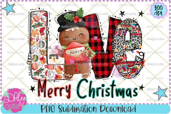 Christmas Gingerbread Sublimation: Festive Illustrations