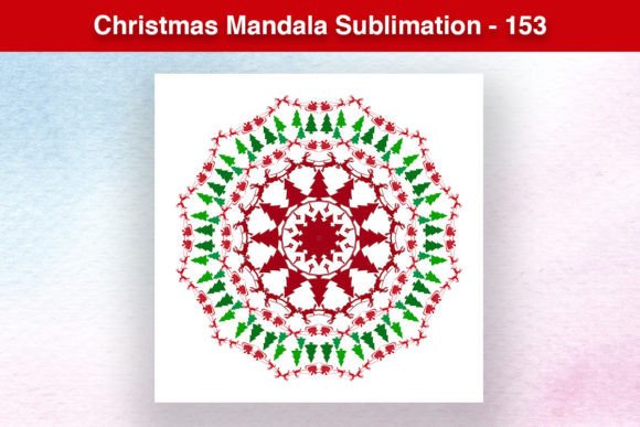 Christmas Mandala Sublimation - 153: Festive Illustrations