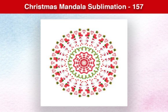 Christmas Mandala Sublimation - 157: Festive Illustrations