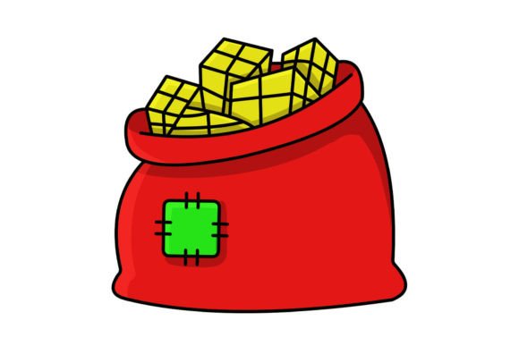 Christmas Present Vector Illustration for Shops