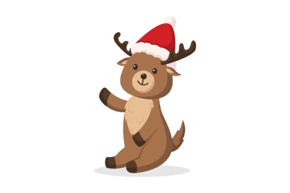 Christmas Reindeer Design Illustration for Festive Illustrations