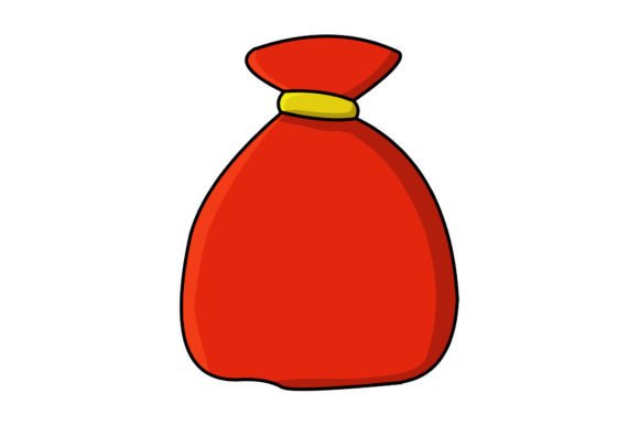 Christmas Santa Sack Vector Illustration for Blogs