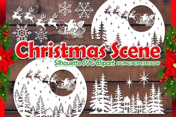 Christmas Scene Builder SVG Clipart Set: Illustrations Review