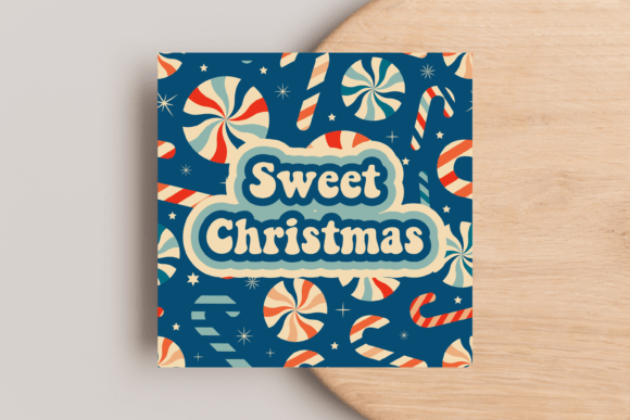 Christmas Square Greeting Card: Festive Illustrations