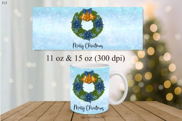 Christmas Sublimation Mug: Festive Illustrations for Crafters