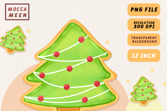 Christmas Tree Cookie Icing: Sweet Illustrations for Brands
