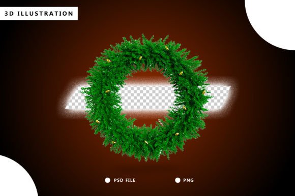 Christmas Wreath Garland: Premium Illustrations for Blogs