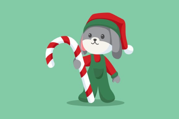 Cute Christmas Bunny Design Illustration for Festive Blog Graphics