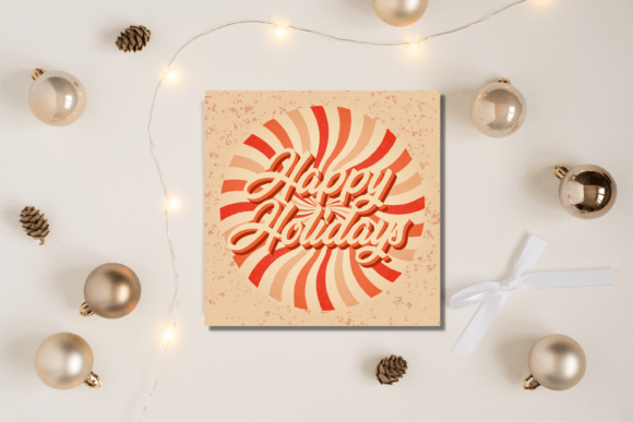 Happy Christmas Greeting Card: Festive Illustrations
