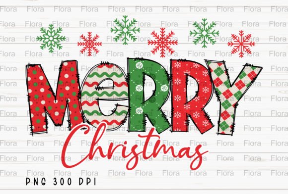 Merry Christmas Doodle Snowflake PNG: Premium Illustrations