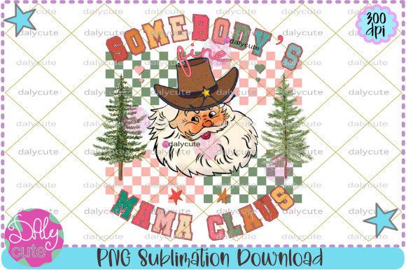 Retro Christmas Sublimation Santa Claus Illustrations Review
